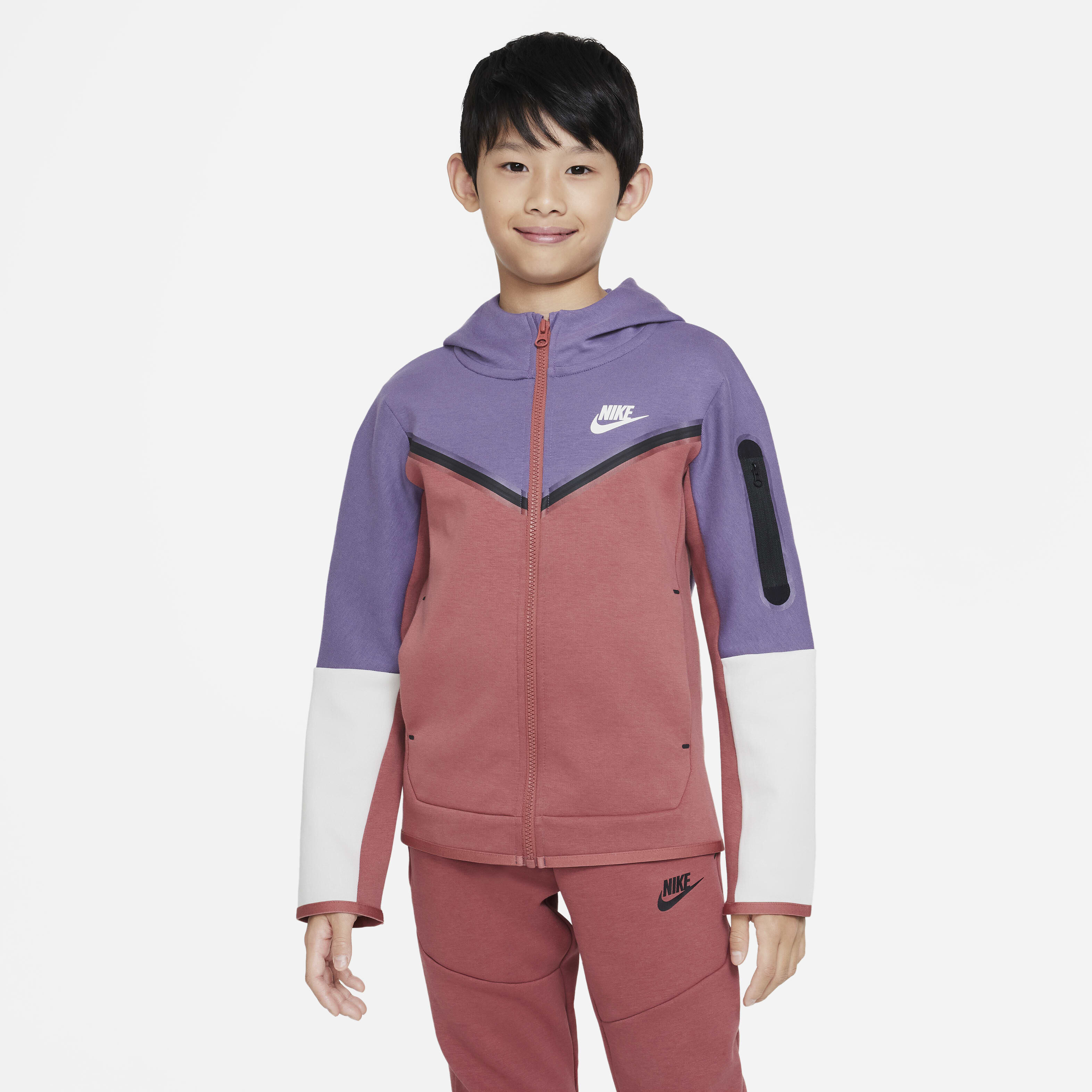 Buy Nike Sportswear Tech Fleece Older Kids Boys Full Zip Hoodie Nike UAE Official