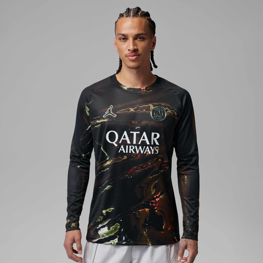 Paris Saint-Germain-JRDN, Paris Saint-Germain 2026 Stadium Night Edition, Men's Jordan Dri-FIT Football Long-Sleeve Replica Jersey