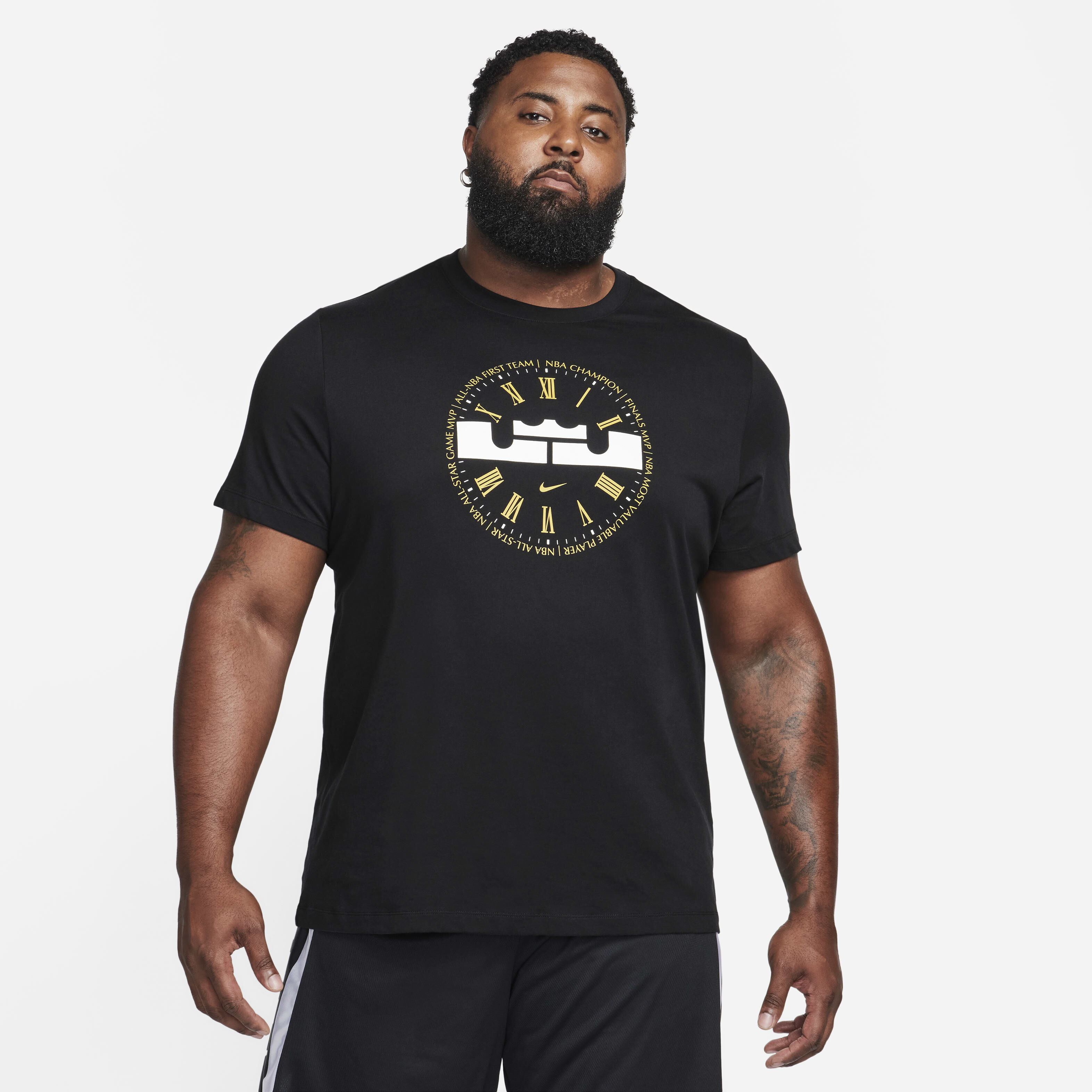 Buy LeBron Nike Dri FIT Men s Basketball T Shirt Black Nike UAE Official