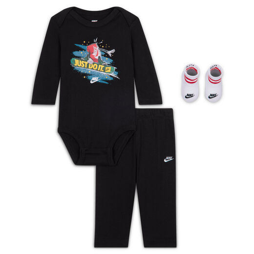Clothing-Nike, Nike, Baby (0-9M) 3-Piece Boxy Holiday Gift Set