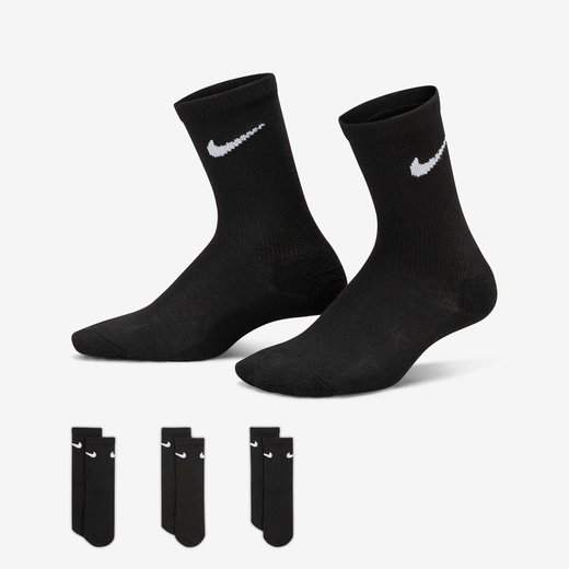 Kids' Socks-Nike, Nike, Younger Kids' Cushioned Crew Socks (3-Pack)