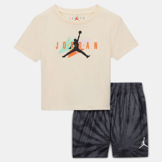 Tracksuits-JRDN, Jordan, Baby 2-Piece Festival Tie Dye Shorts Set