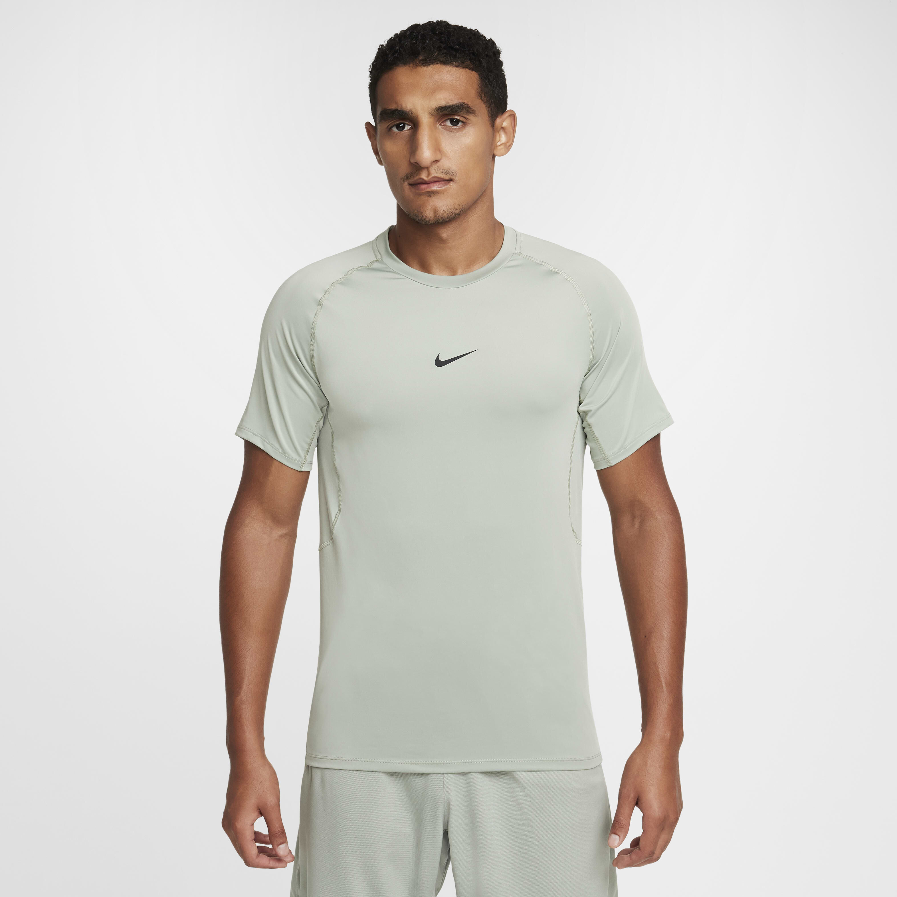 Nike grey gym top discount