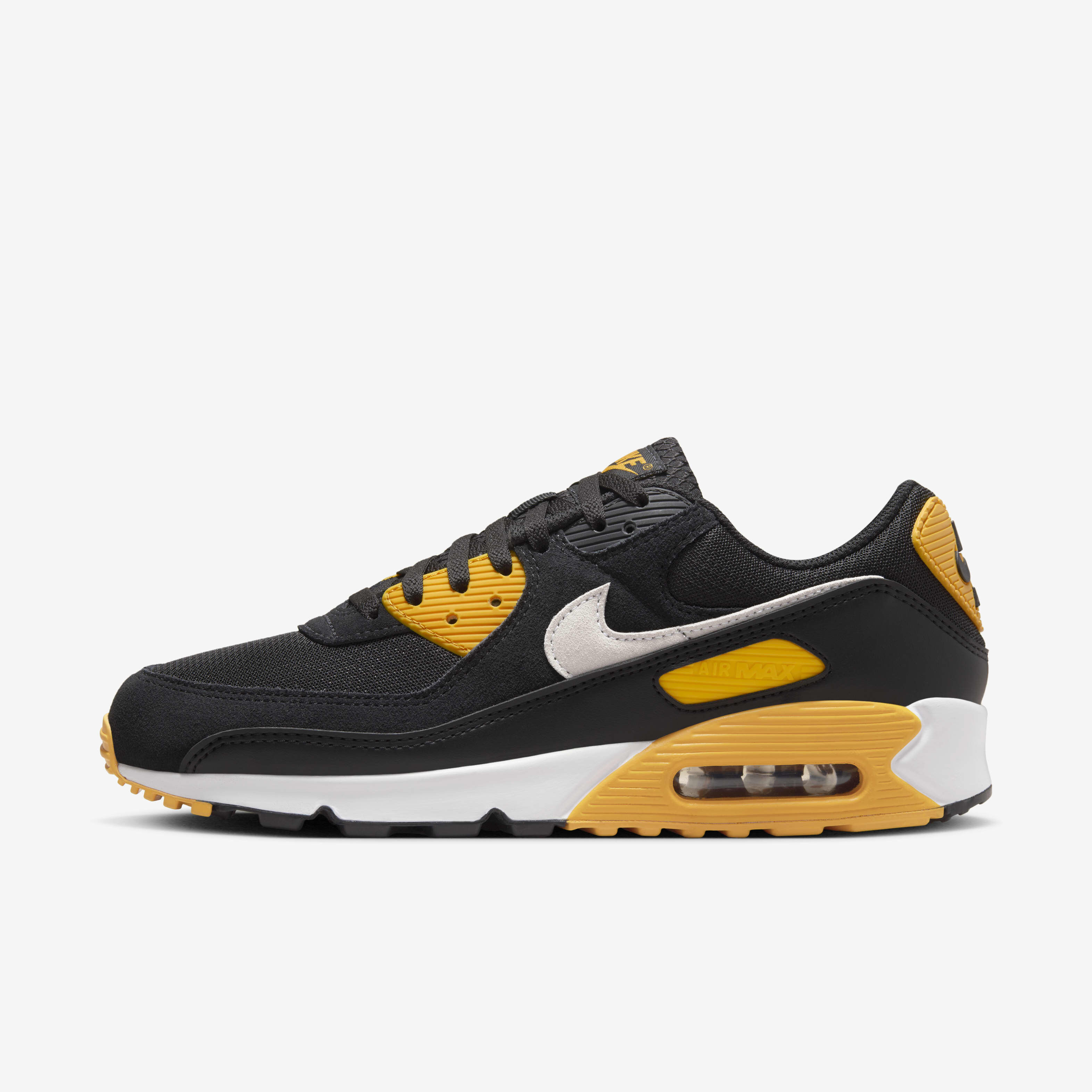 Yellow black and white air max top