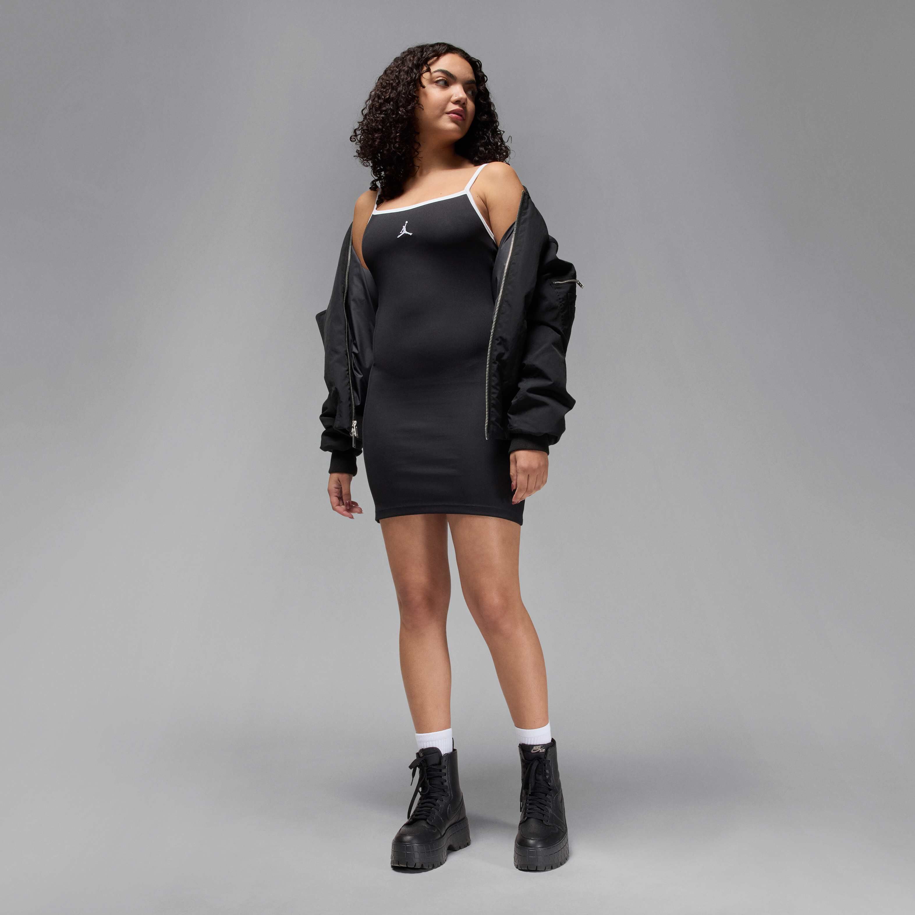★ Nike★ Jordan Slim Tank Dress W Black White HJ0063010 HJ NIKE WMNS JORDAN BRK SLIM TANK DRESS HJ0063-010（ドレス