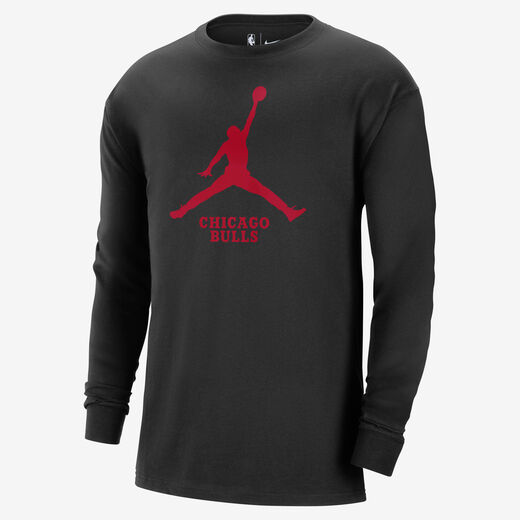 T-Shirts & Tops-Jordan, Chicago Bulls Essential, Men's Jordan NBA Long-Sleeve T-Shirt