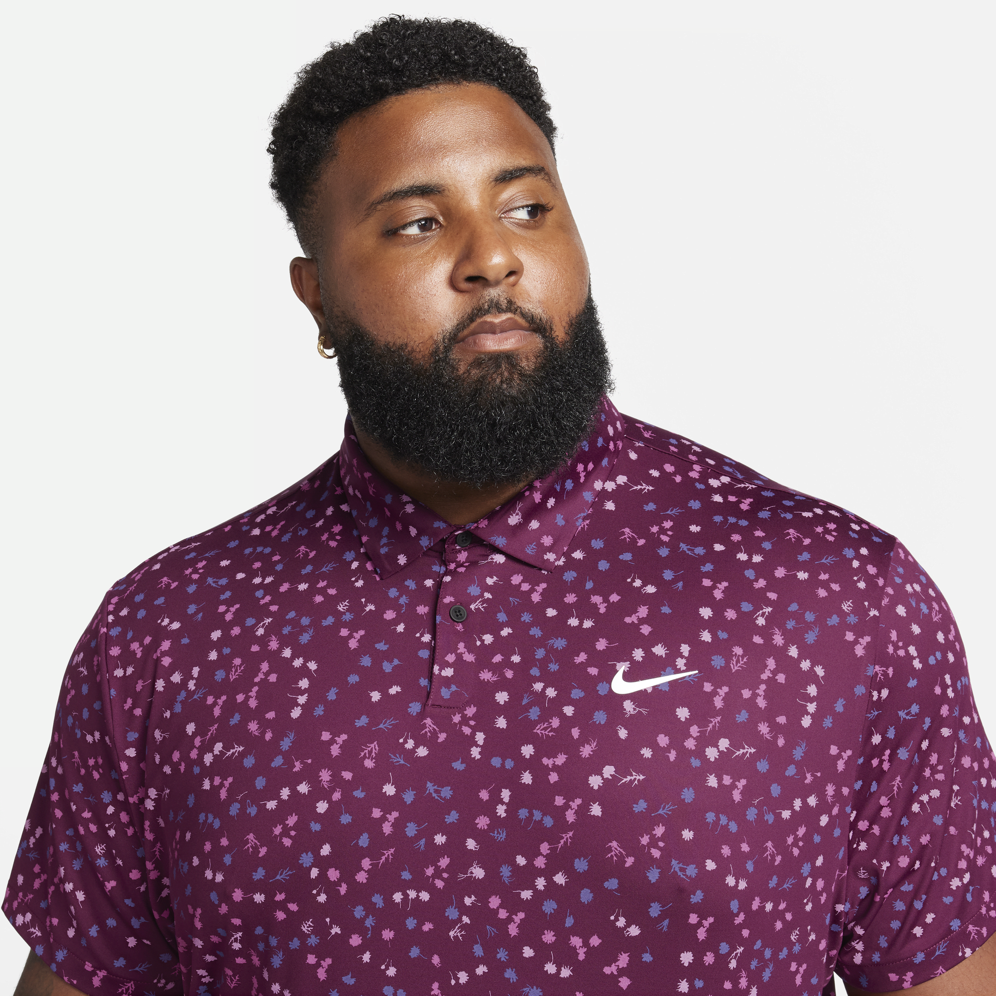 Shop Dri FIT Tour Men s Floral Golf Polo Nike UAE