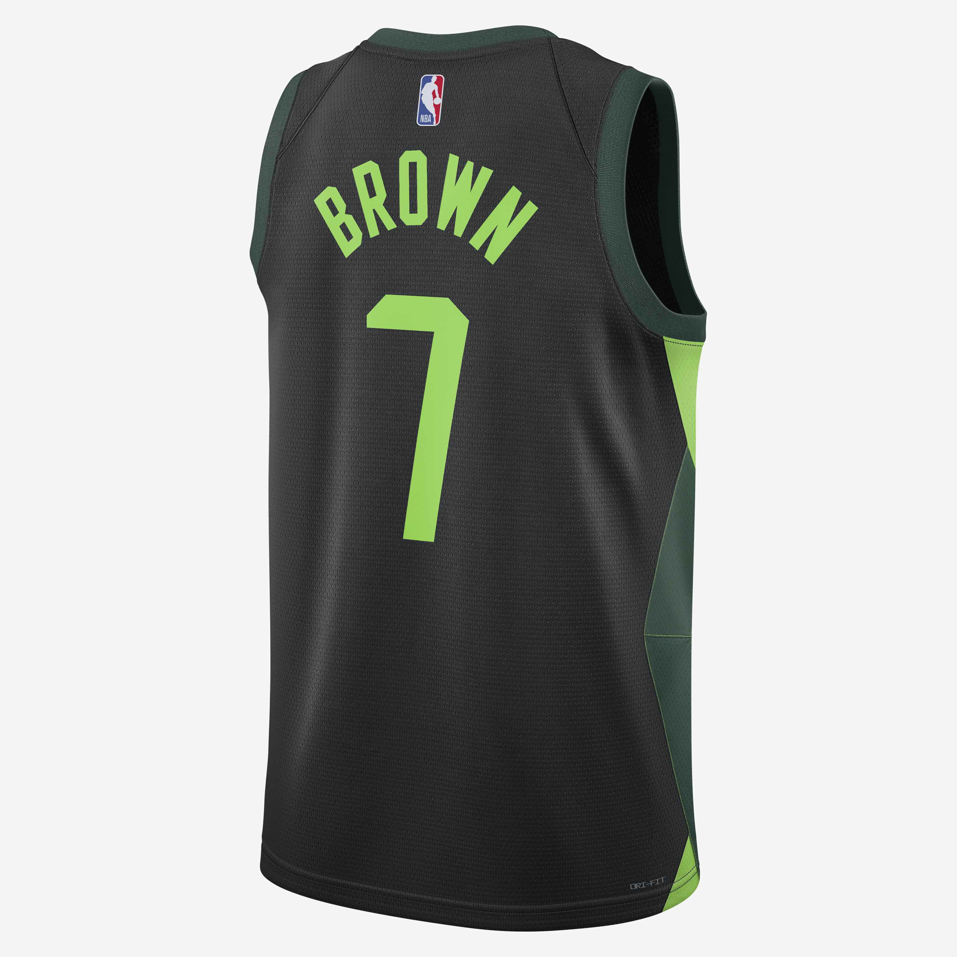 Buy Jayson Tatum Boston Celtics 2024 25 City Edition Men s Nike Dri FIT NBA Swingman Jersey Black Pro Green Action Green Nike UAE Official