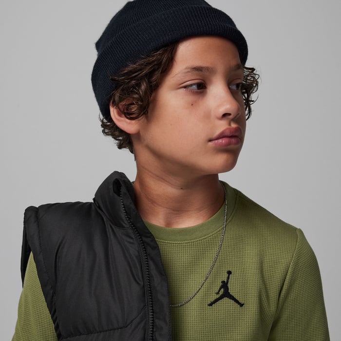 تيشيرت بأكمام طويلة بنسيج وافل جوردن MJ ايسنشالز image number 1 تيشيرت بأكمام طويلة بنسيج وافل جوردن MJ ايسنشالز image number 1