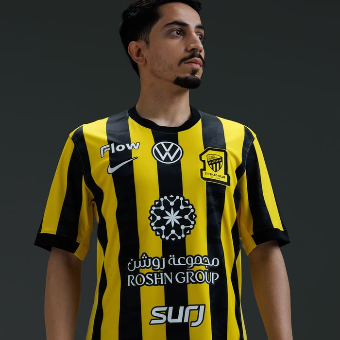Al-Ittihad F.C. 2025/26 Stadium Home Jersey image number 4 Al-Ittihad F.C. 2025/26 Stadium Home Jersey image number 4