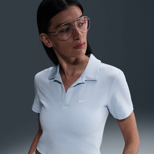 Women's Polo T-Shirts-Nike, Nike Sportswear Essential, Women's Short-Sleeve Polo Top
