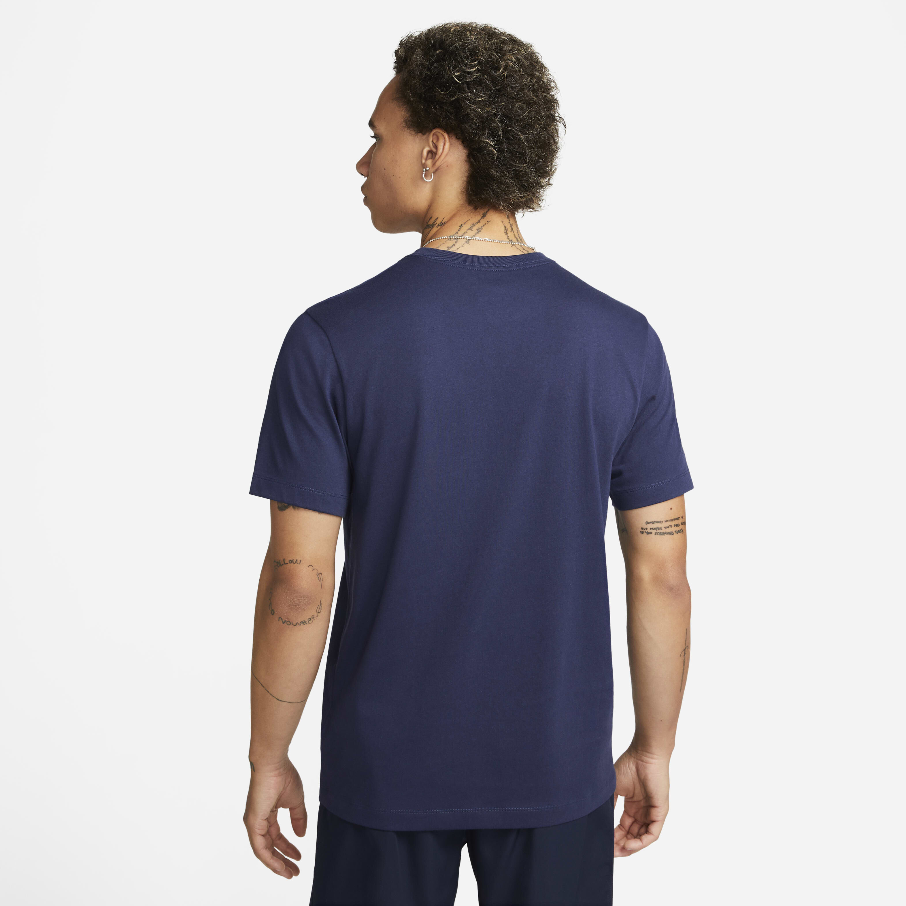 Navy blue dri fit t shirt sales