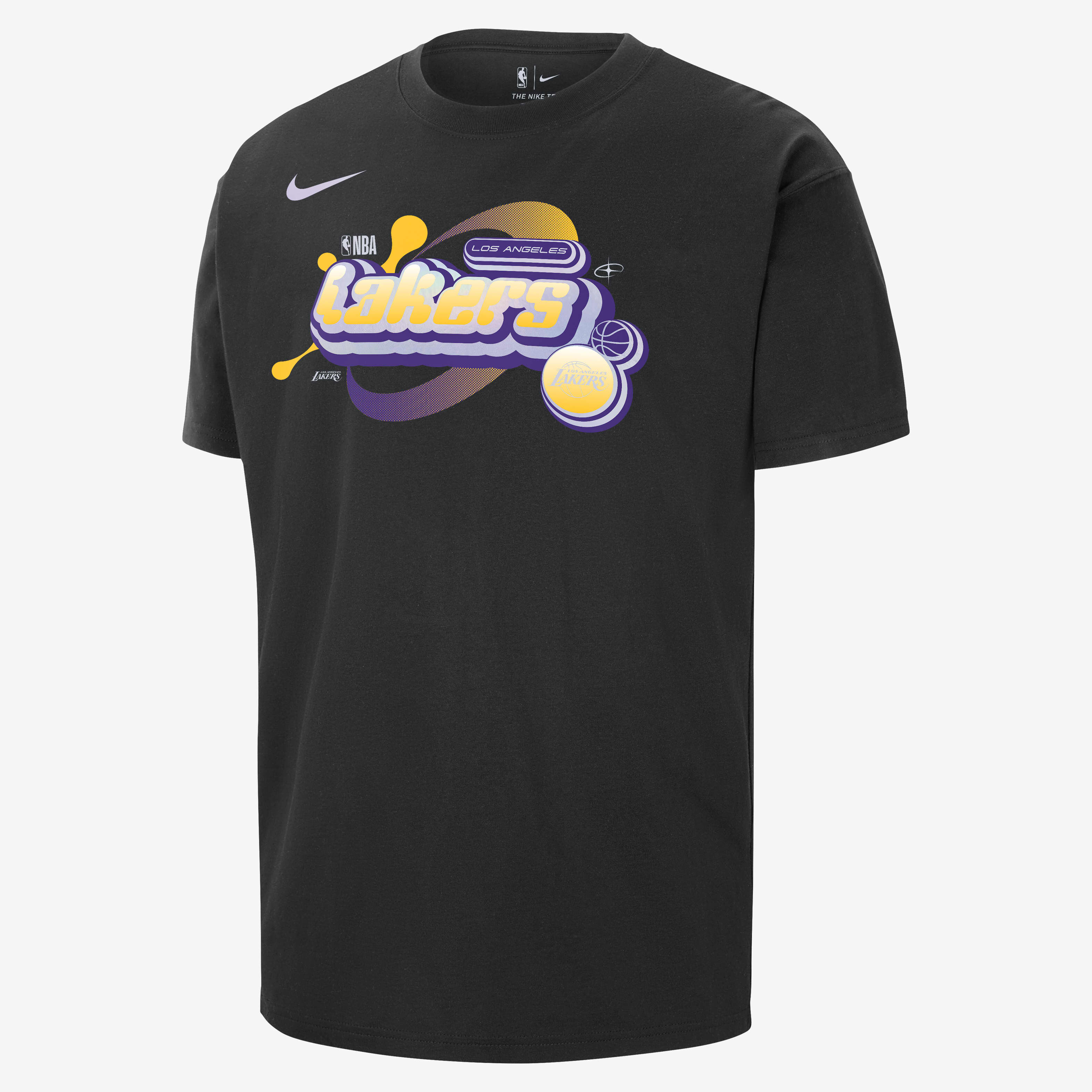 Buy Los Angeles Lakers Courtside Men s Nike NBA Max90 T Shirt Nike UAE Official