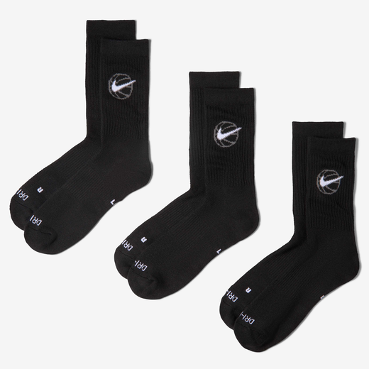 Basketball Socks-Nike, Nike Everyday Crew, Basketball Socks (3 Pairs)