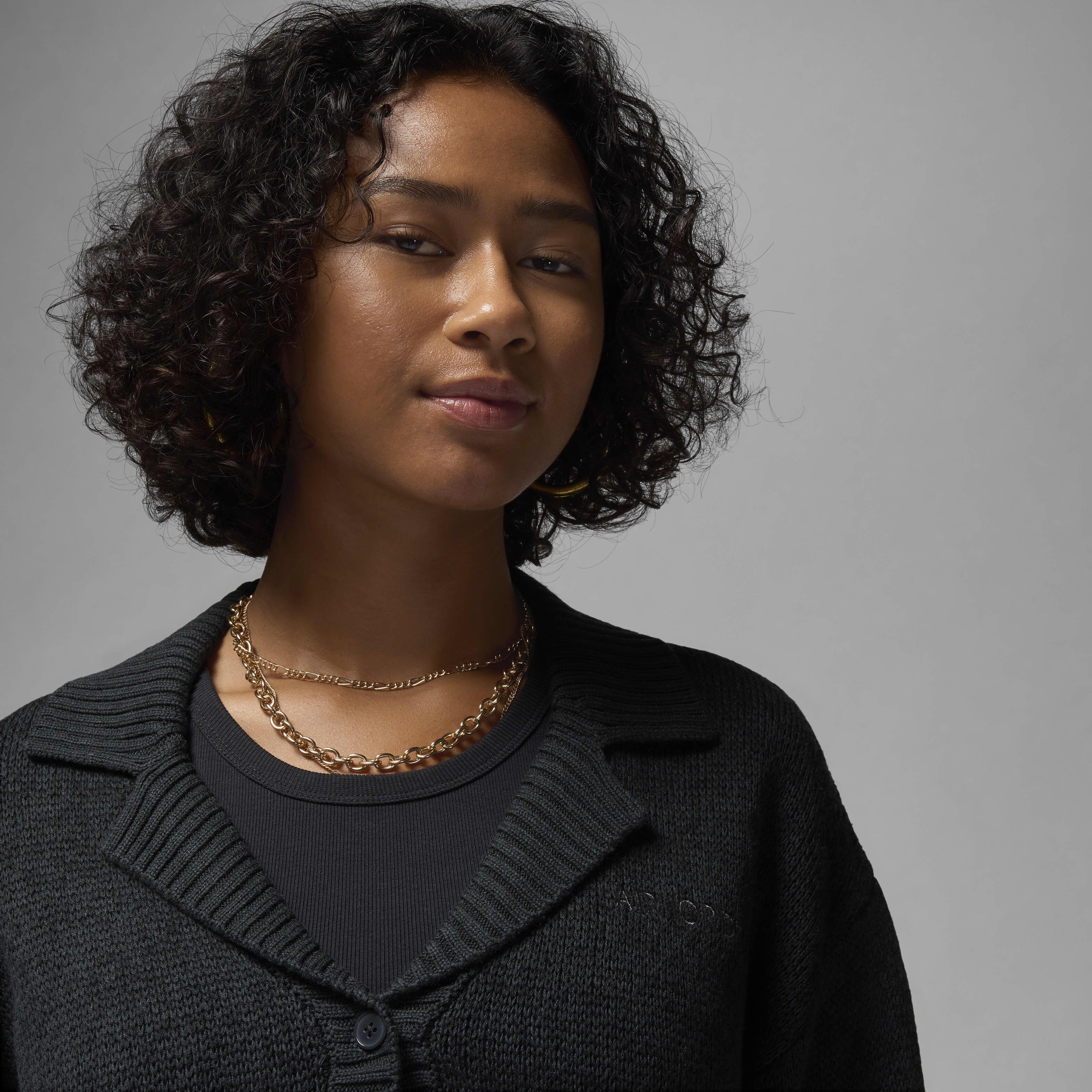 Buy Air Jordan Women's Knit Cardigan - Black | Nike UAE Official
