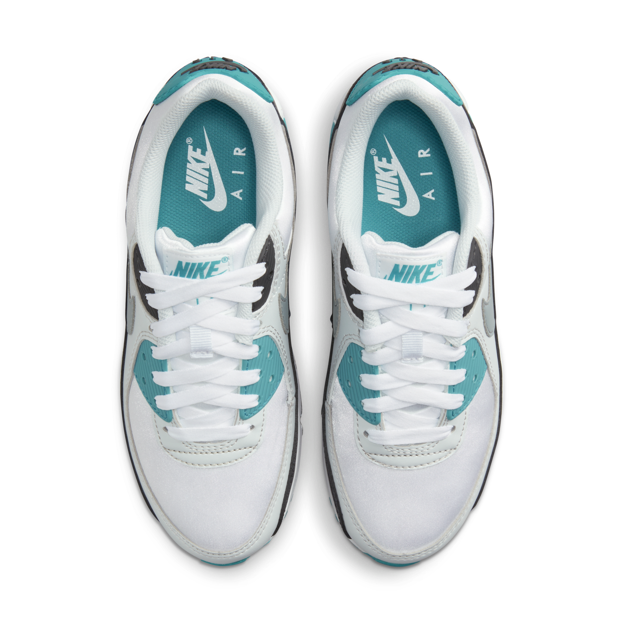 Nike air max top 90 white grey turquoise