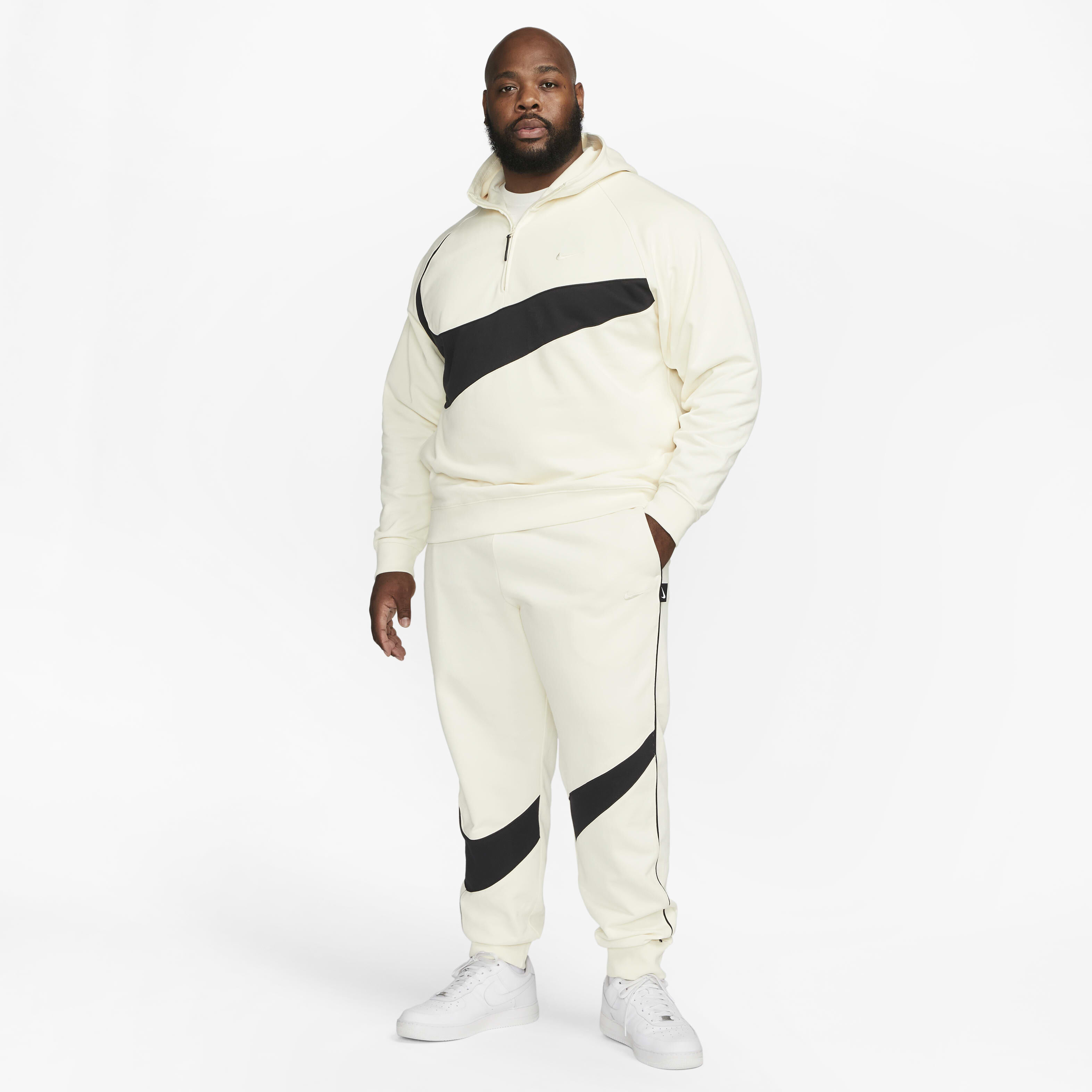Nike white fleece pants 2025