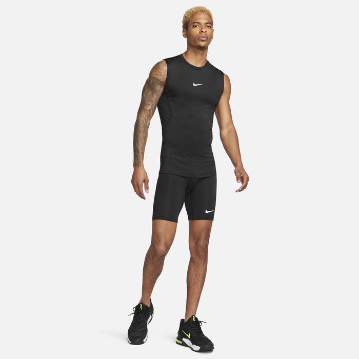 Buy Nike Pro Men's Dri-FIT Tight Sleeveless Fitness Top - Black/White ...