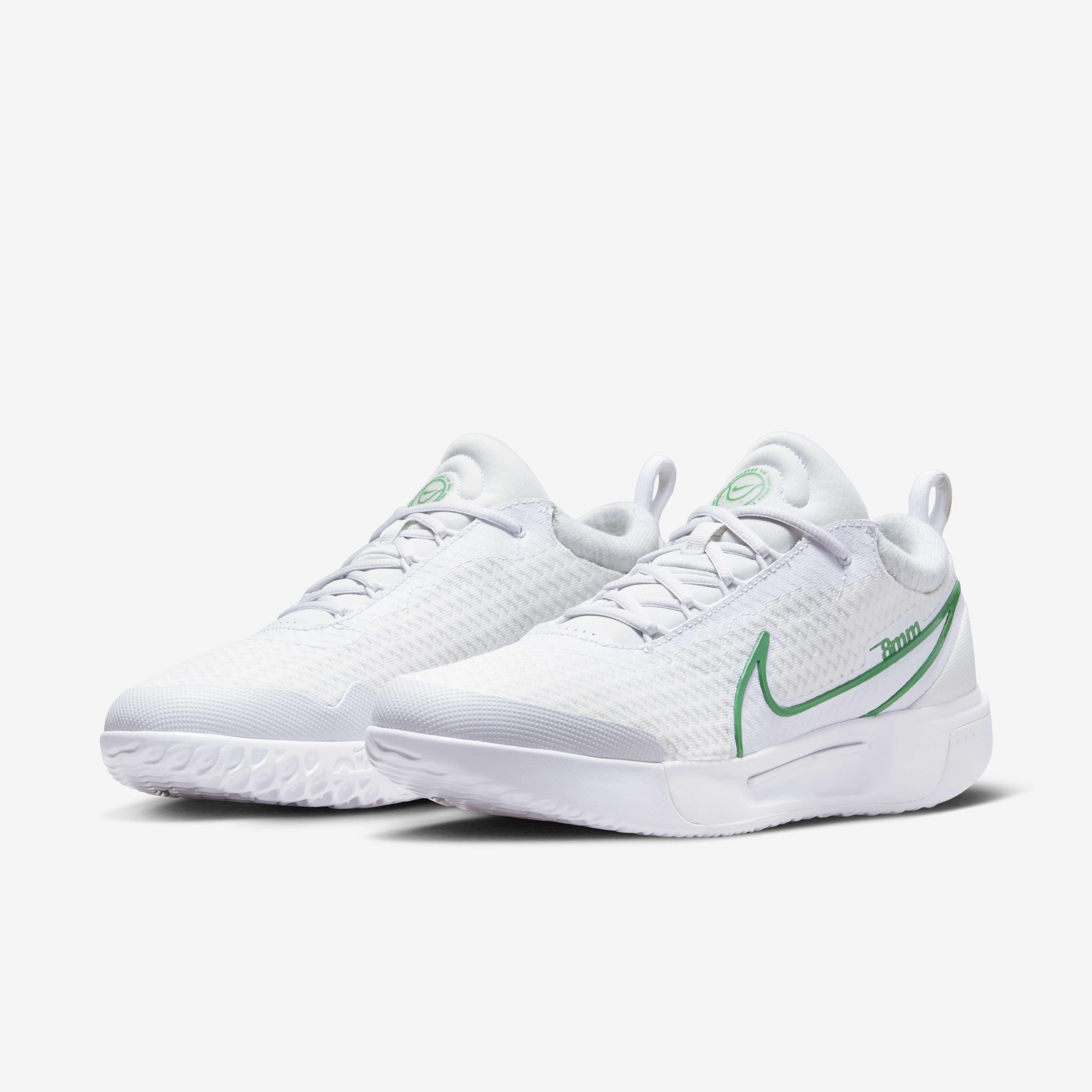 Buy NikeCourt Zoom Pro Men's Hard Court Tennis Shoes - Off-White/Kelly ...