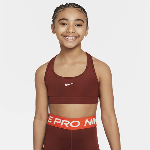 Sports Bras-Nike, Nike Swoosh, Girls' Sports Bra