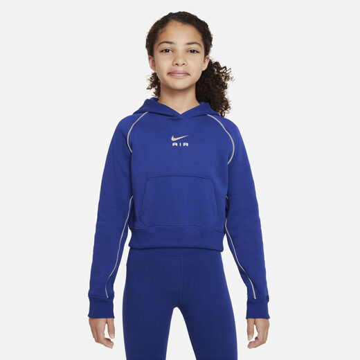Hoodies & Sweatshirts-Nike, Nike Air, Older Kids' (Girls') French Terry Crop Hoodie