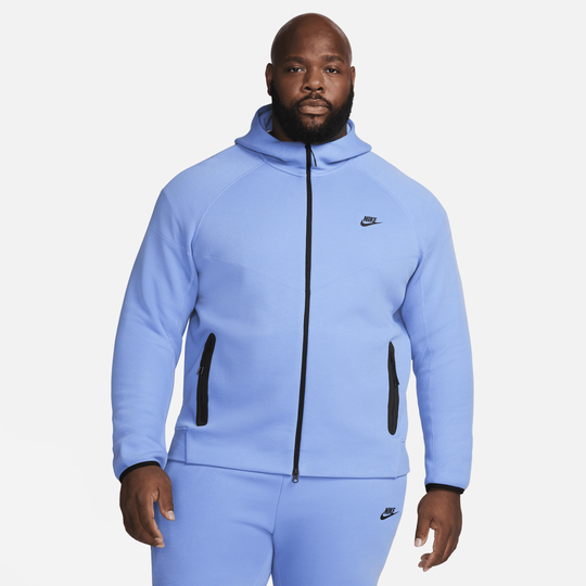Nike tech sales fleece jacket blue