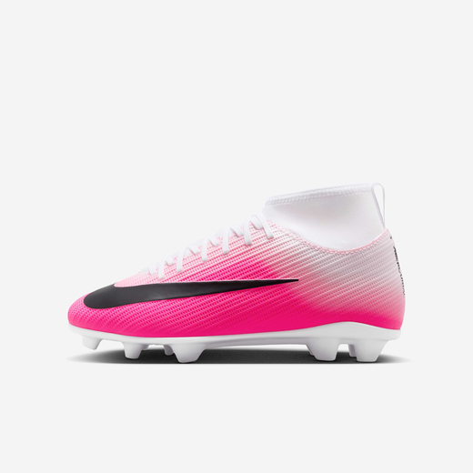 Kids' Football Shoes-Nike, Nike Jr. Mercurial Superfly 11 Club, Older Kids' Multi-Ground High-Top Football Boot