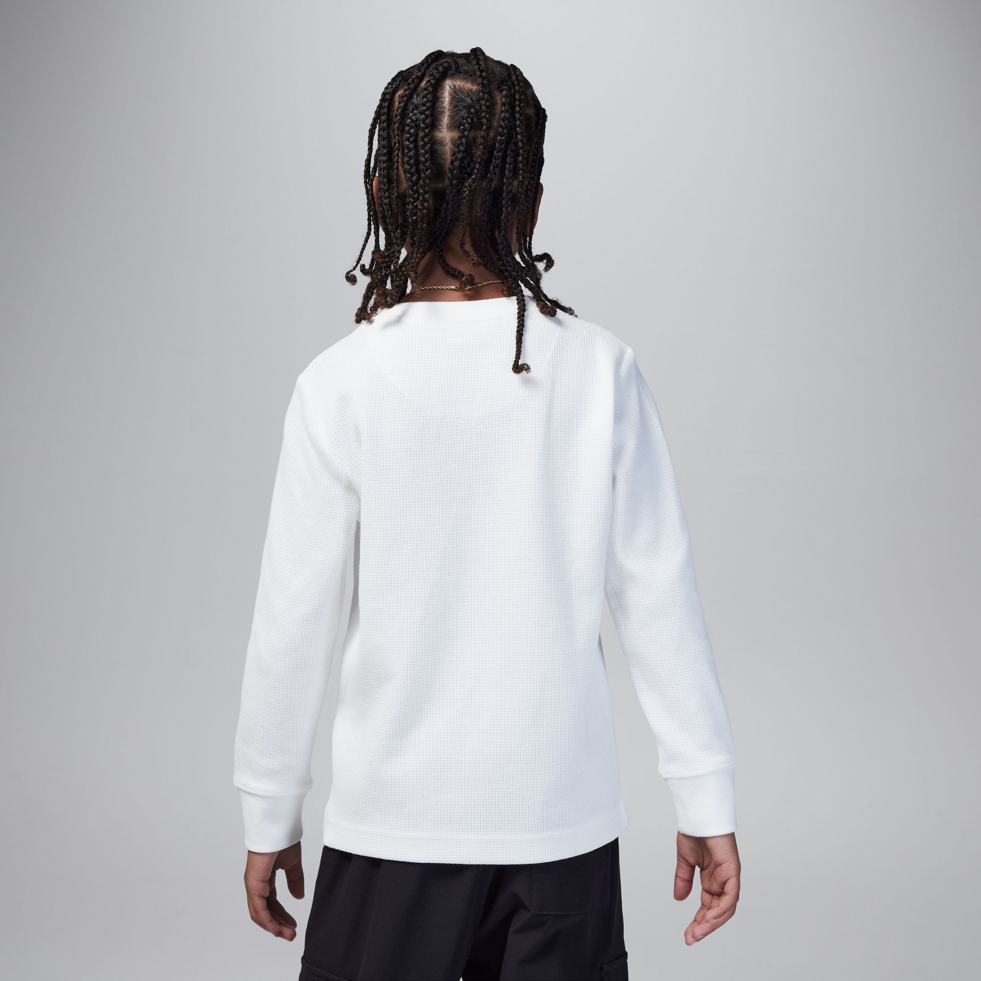 Jordan MJ Essentials Waffle Knit Long Sleeve Tee image number 3