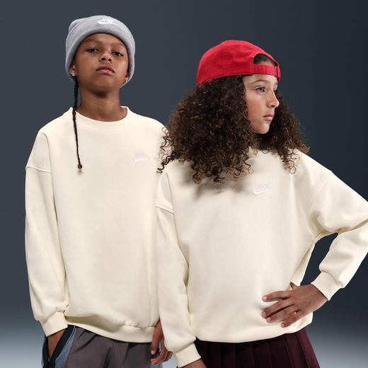 Kids' Sweatshirts-Nike, Nike Sportswear Club Fleece, Older Kids' Oversized Sweatshirt