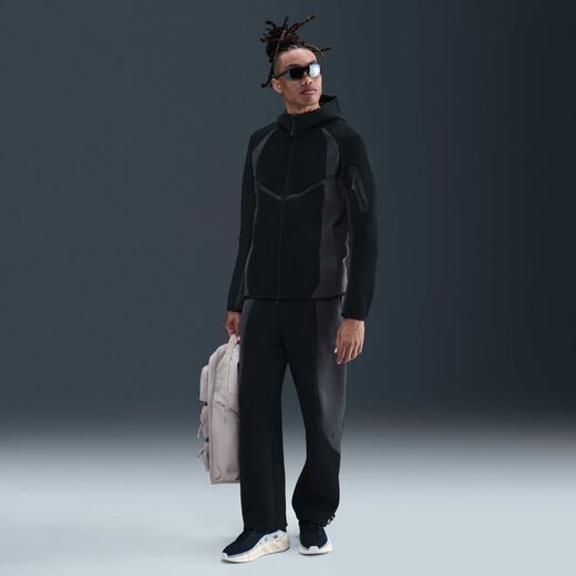 Street Vision-Nike, Nike Tech, Men's Colour-Block Open-Hem Fleece Trousers