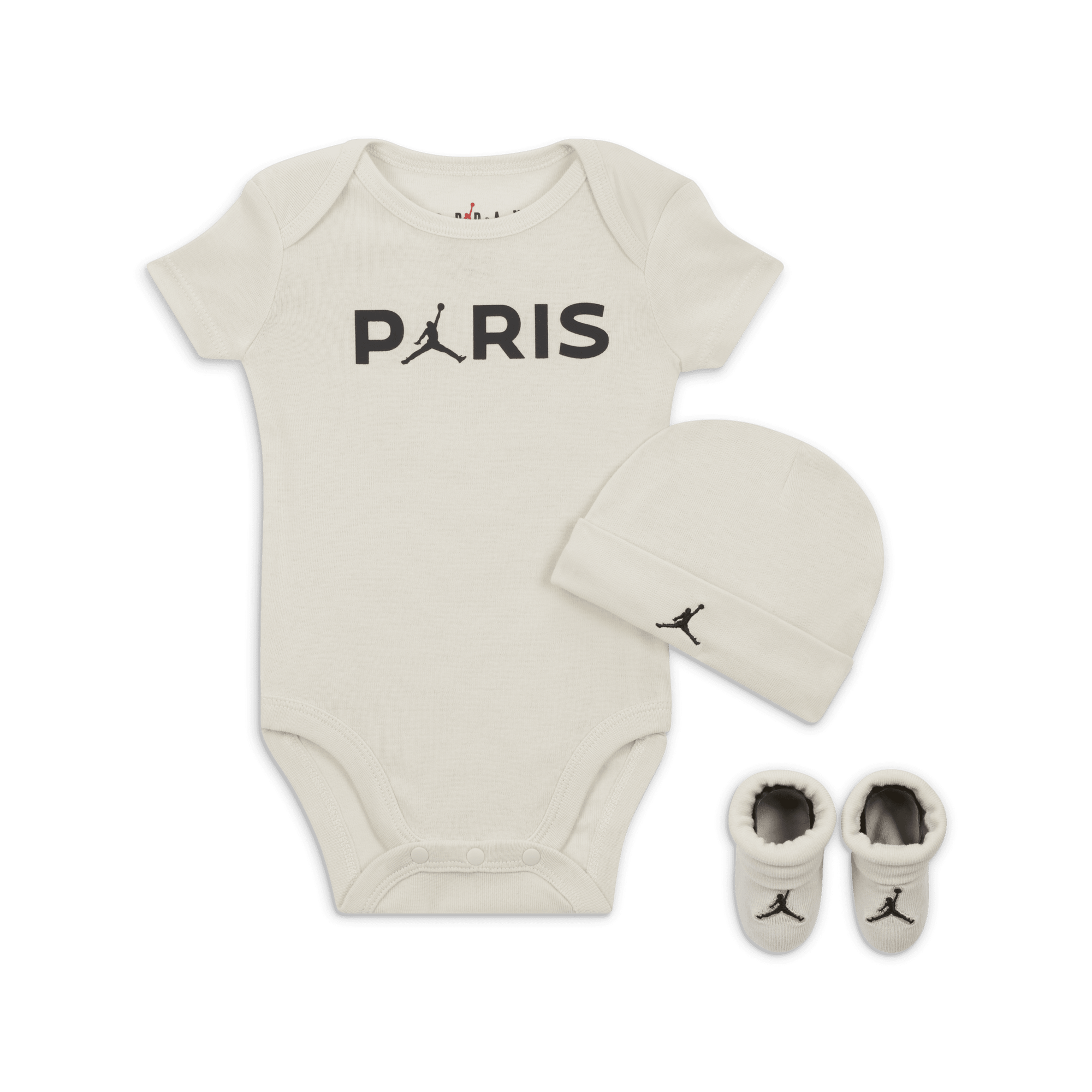 Set bébé PSG Jordan 3 pièces - Body, Bonnet & Chaussons