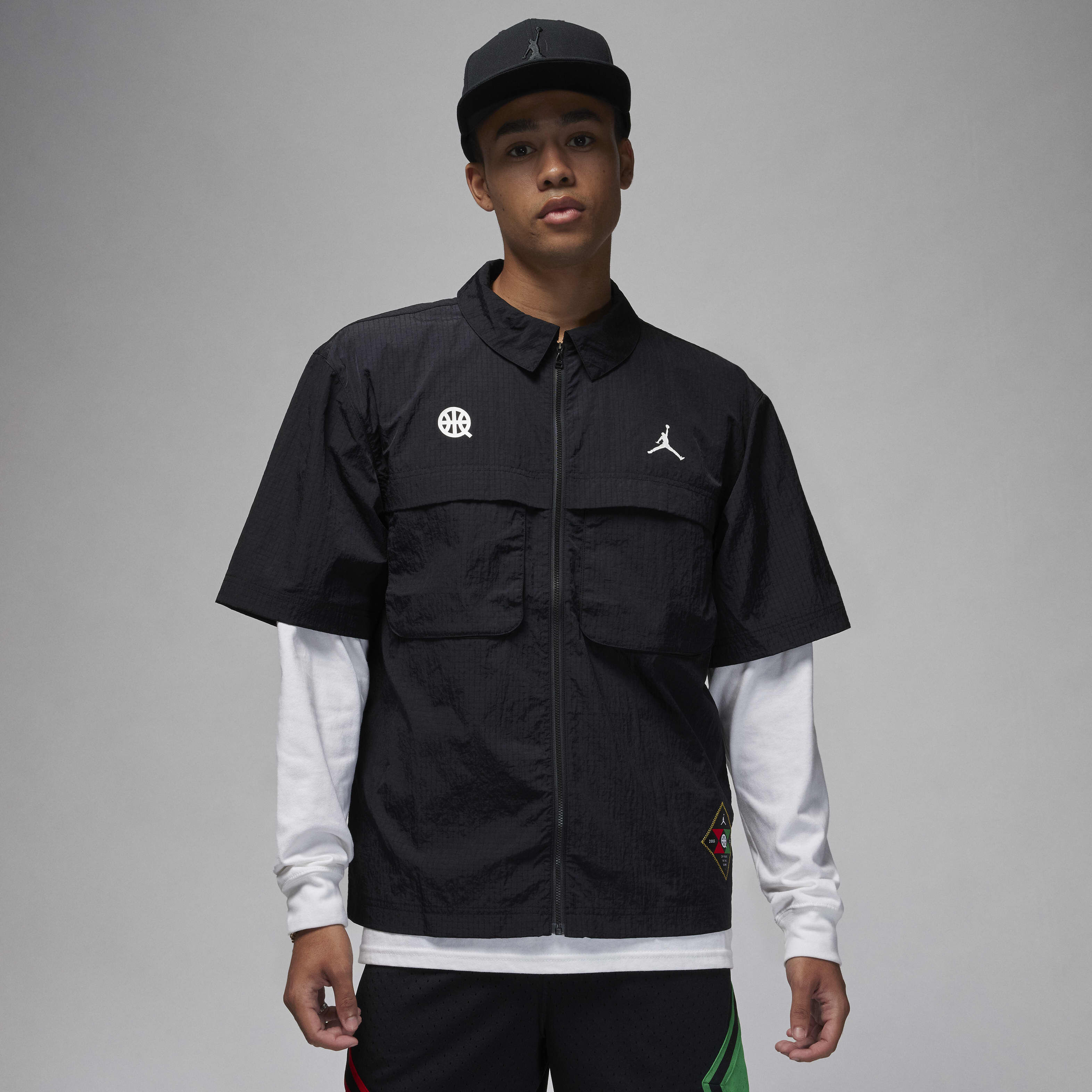 Buy Jordan Quai 54 Men's Warm-Up Top Black/University Red