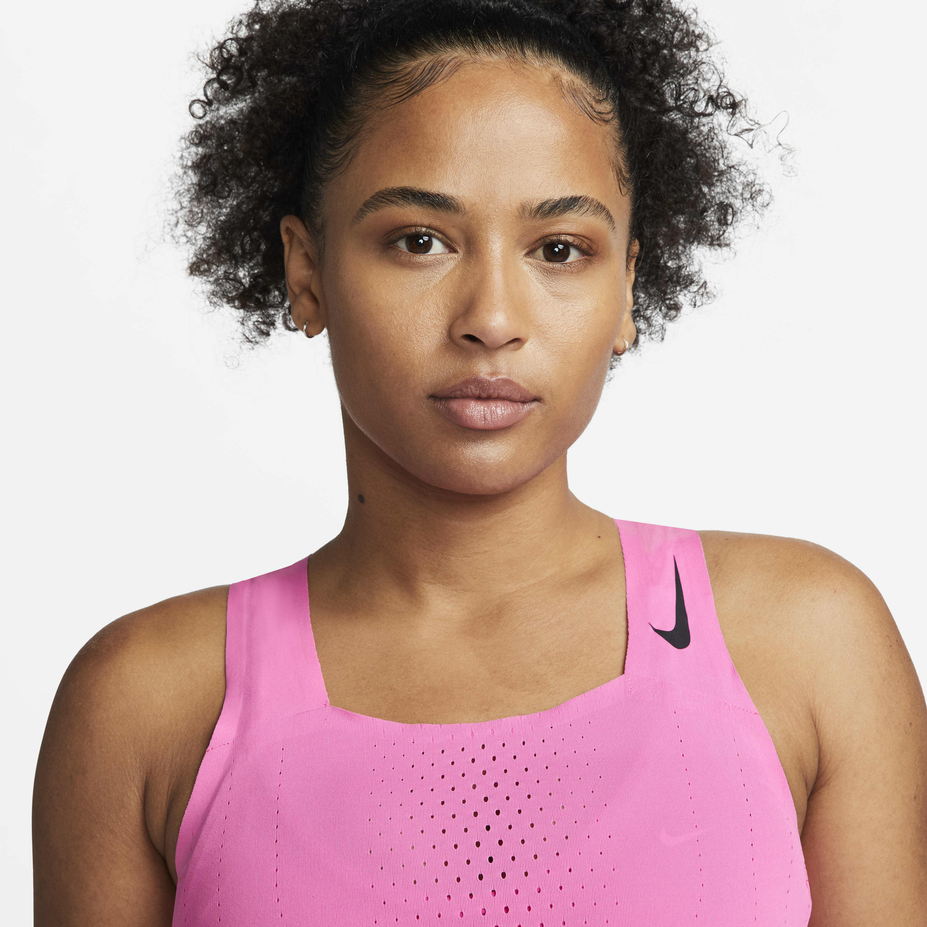 Buy Nike Dri FIT ADV AeroSwift Women s Racing Vest Pinksicle Black Nike UAE Official