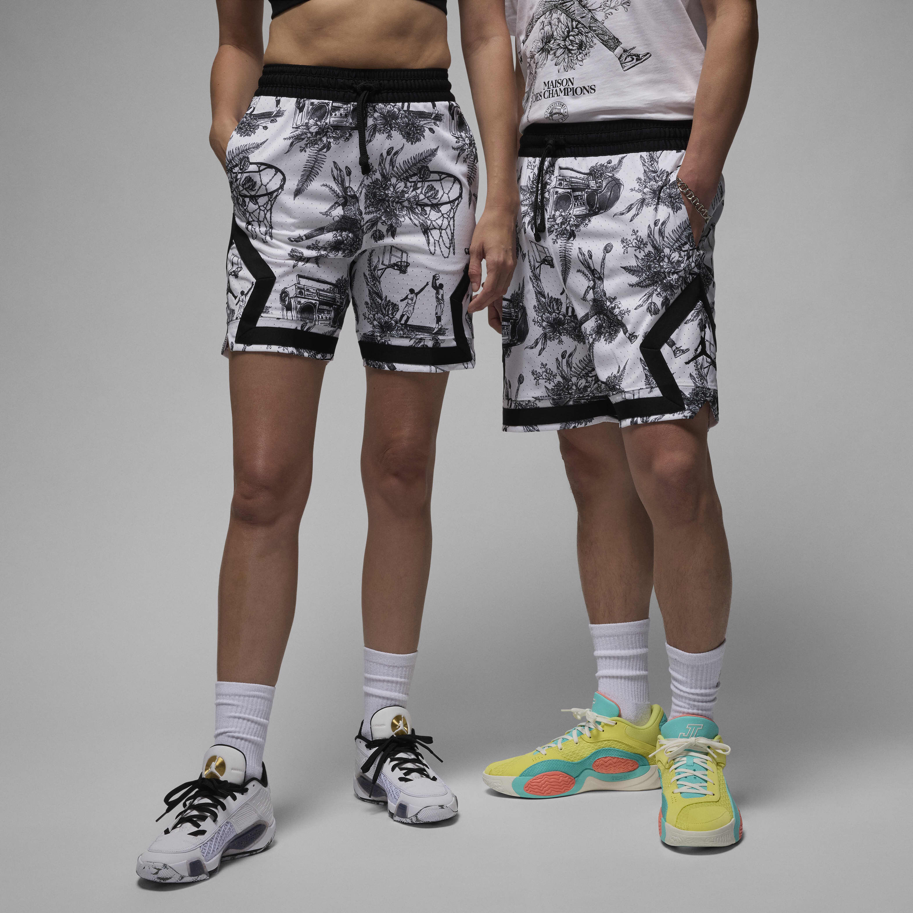 Buy Jordan Sport Men s Dri FIT Printed Diamond Shorts Nike UAE Official
