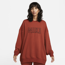 Orange nike sale sweatshirt womens