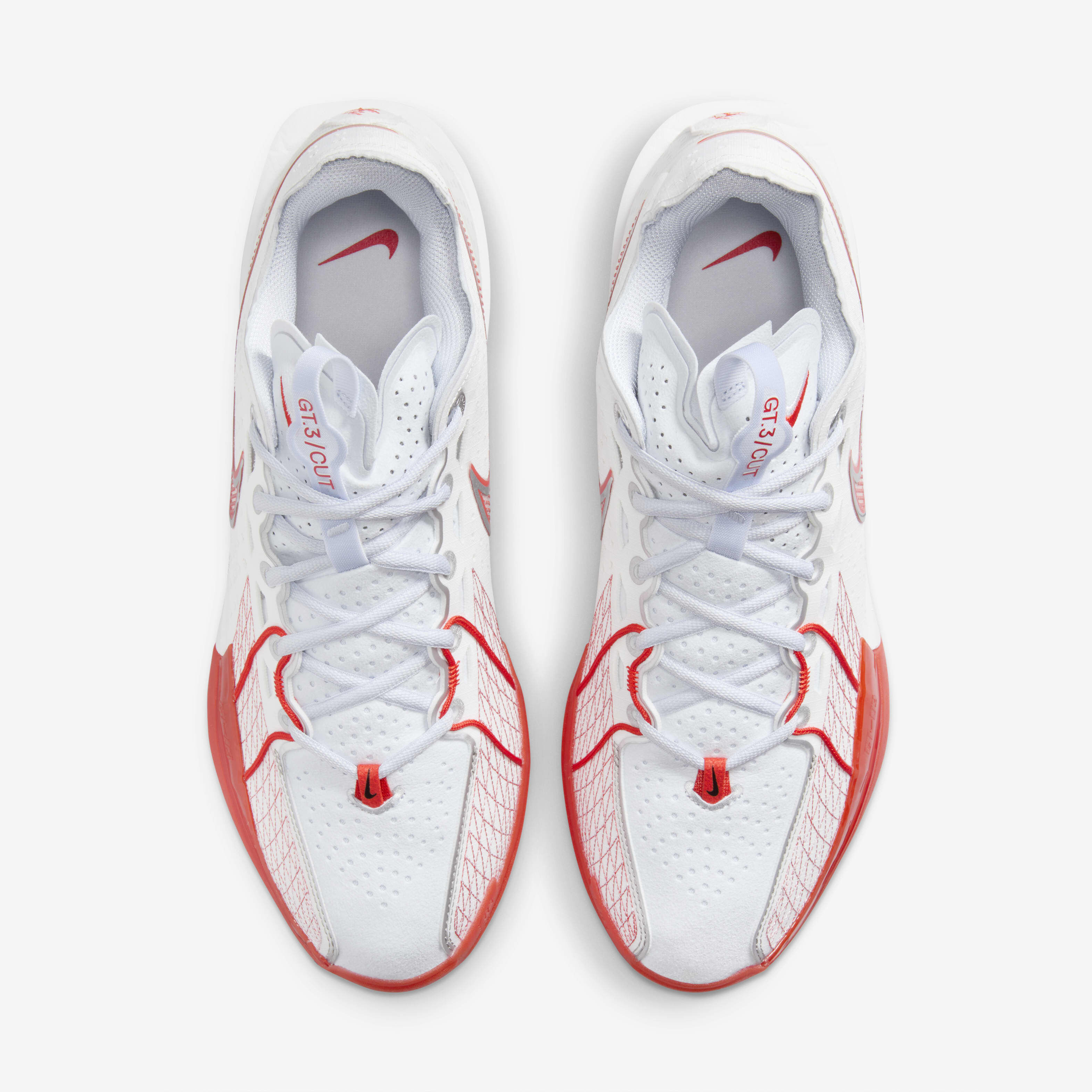 Nike ★ Air Zoom GT Cut 3 EP Summit White Picante Red Nike Zoom GT Cut 3 Blanc Picante Rouge (ado) - Style FD7033