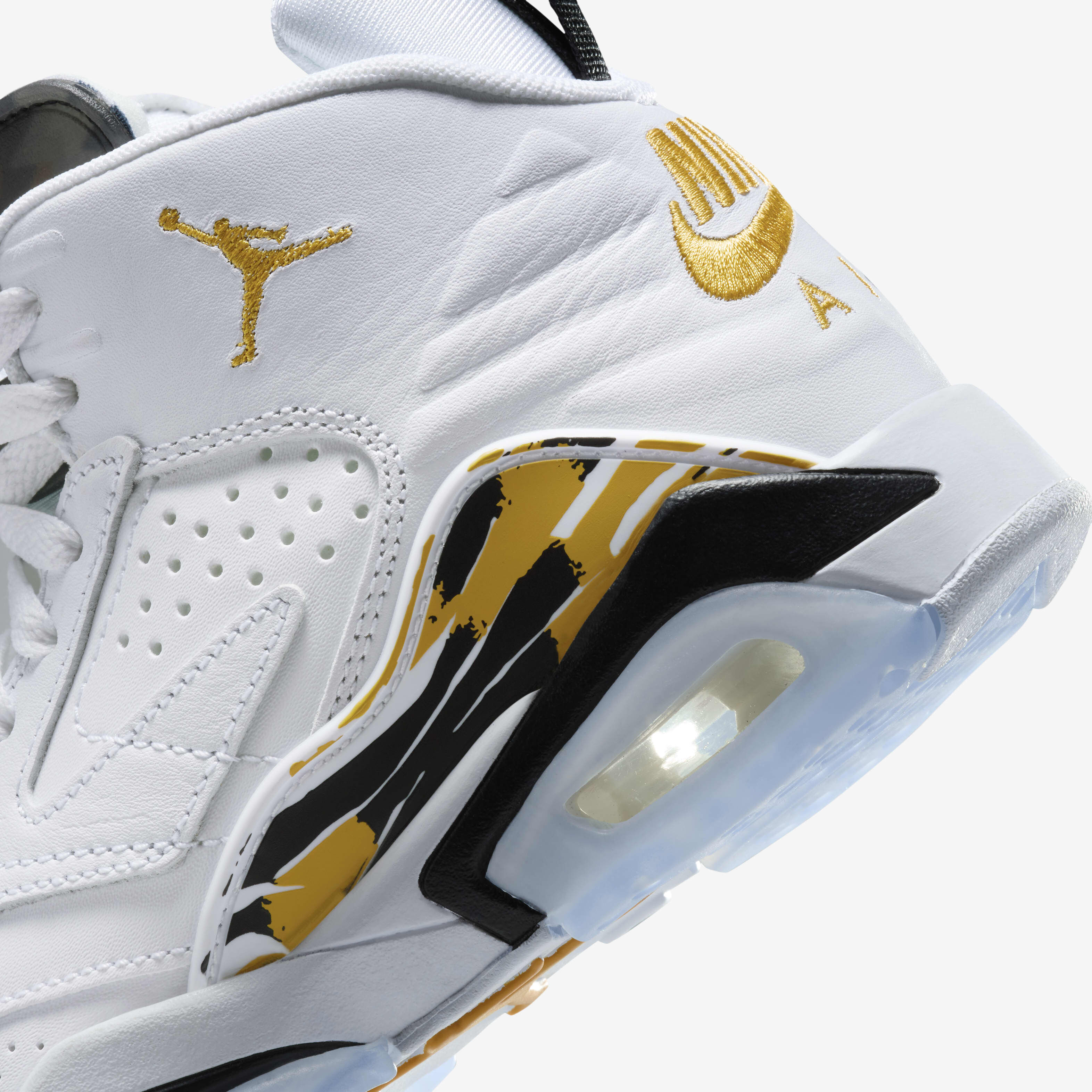 Buy Jumpman MVP Older Kids' Shoes - White/Black/Yellow Ochre