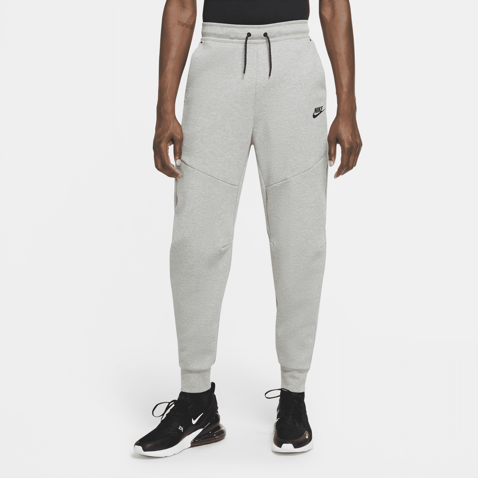Mens grey nike deals slim fit joggers