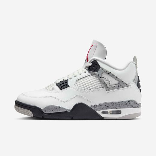 Men's Shoes-JRDN, Air Jordan 4 Retro 'White Cement', Men's Shoes