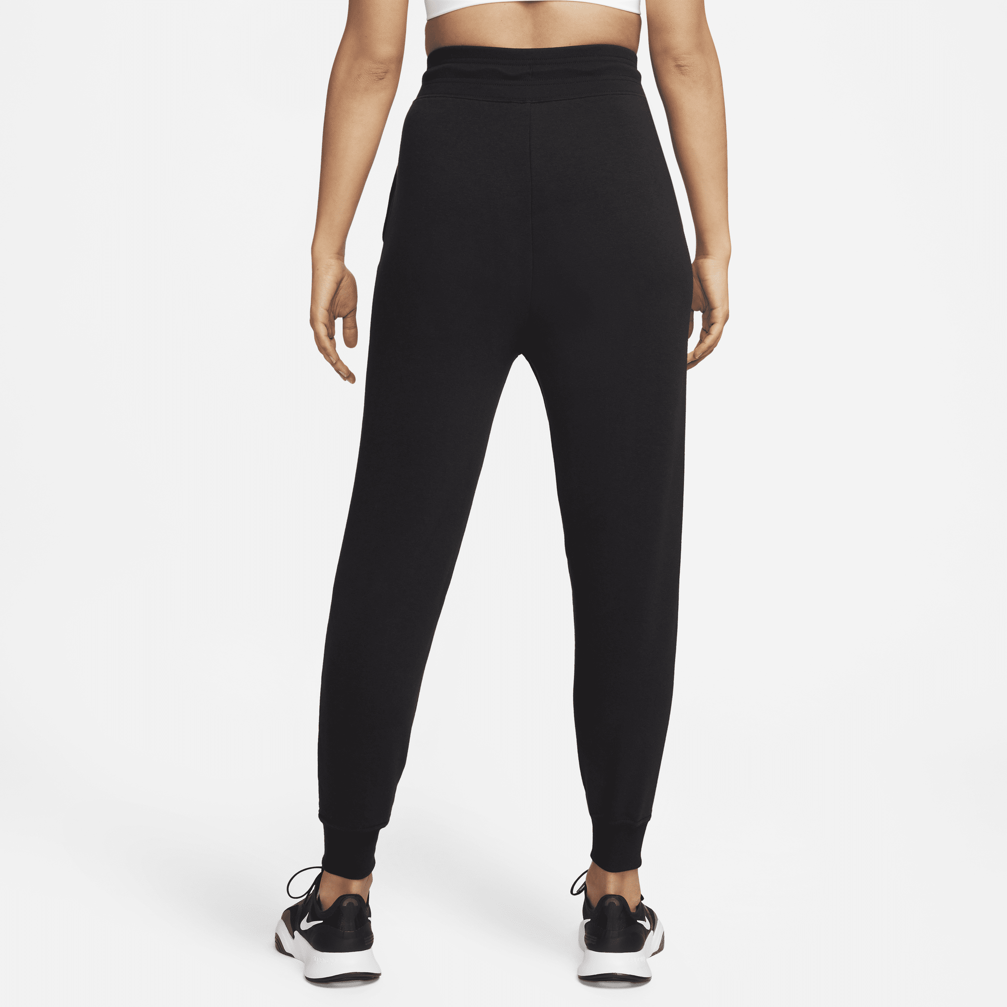 Black nike slim fit joggers top