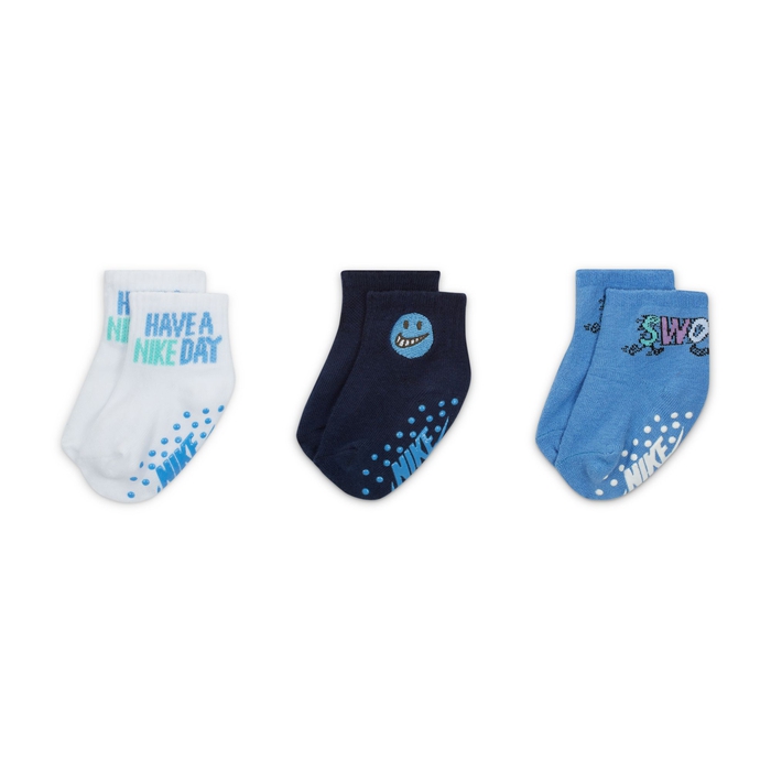 Nike "Art of Play" Gripper Ankle Socks (3 Pairs) image number 0 Nike "Art of Play" Gripper Ankle Socks (3 Pairs) image number 0