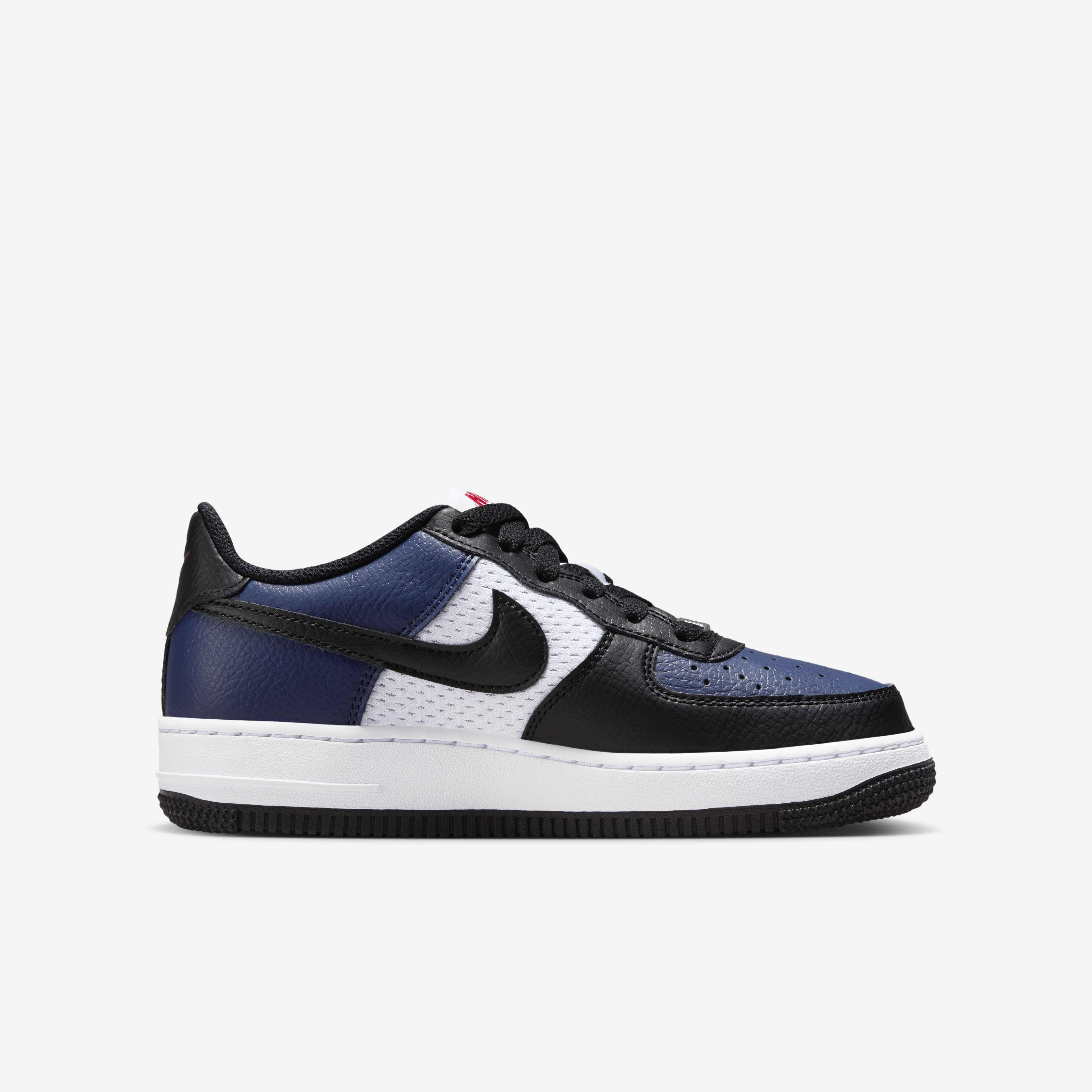 Navy blue and red air force 1 discount