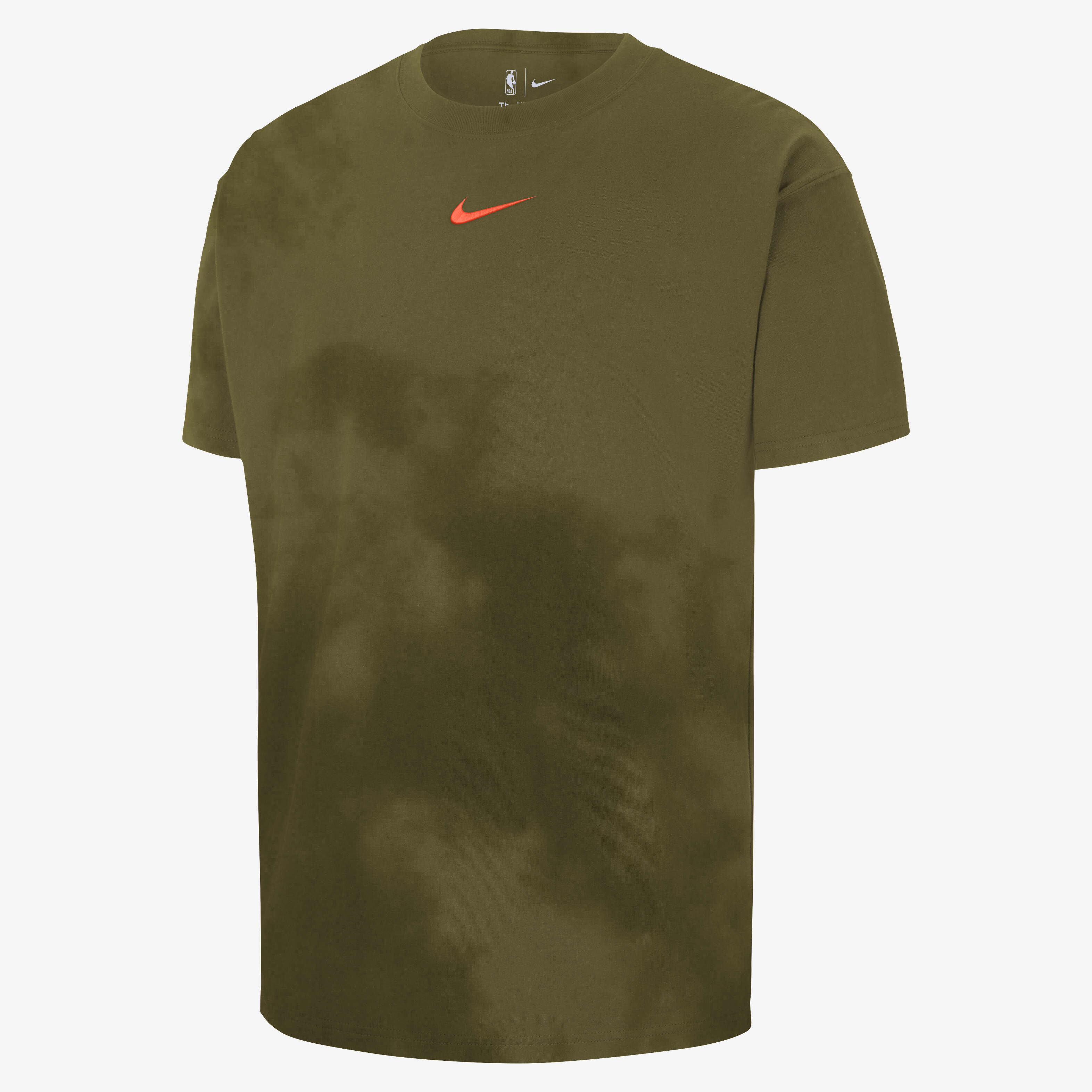olive green and black nike shirt