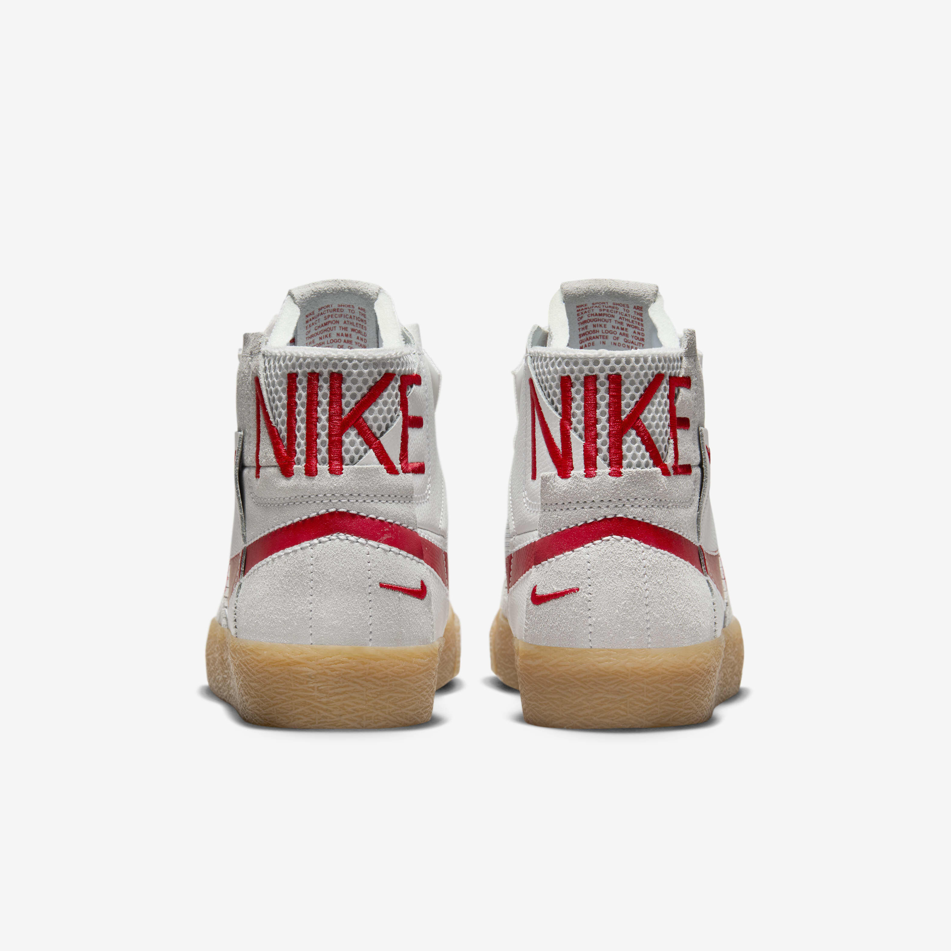 Buy Nike SB Zoom Blazer Mid Premium Skate Shoes Summit White Pure Platinum Summit White University Red Nike UAE Official