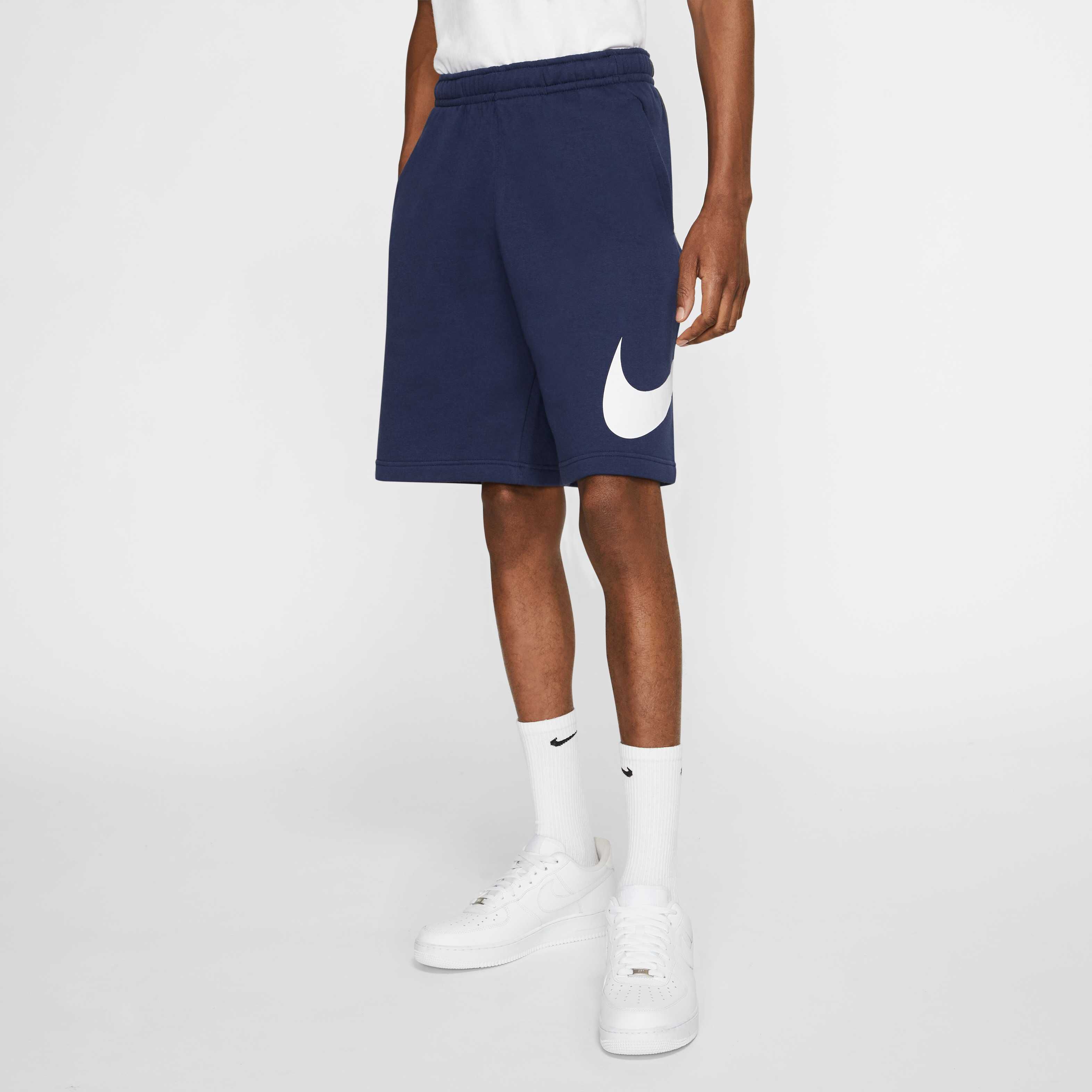 Buy Nike Sportswear Club Men's Graphic Shorts - Midnight Navy