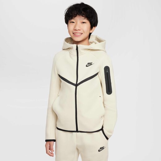 Kids' Hoodies-Nike, Nike Sportswear Tech Fleece, Older Kids' Full-Zip Hoodie