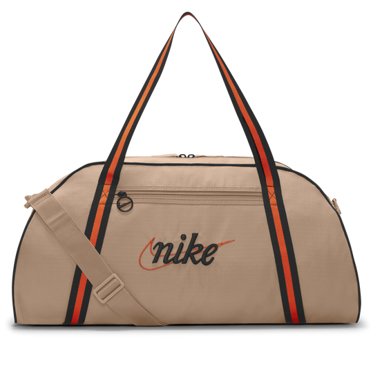 Orange nike top duffle bag