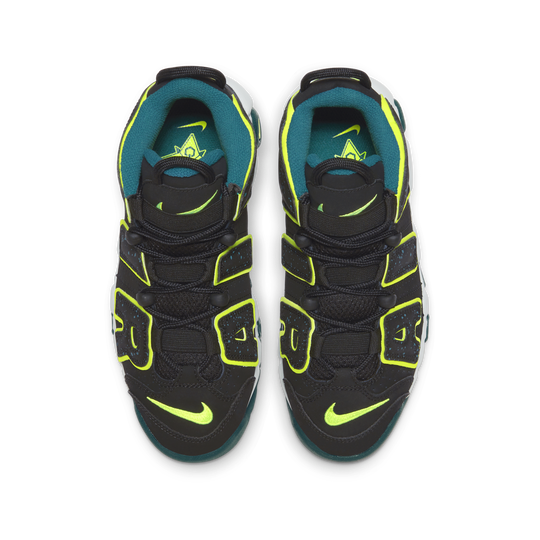 Air max more top uptempo black volt