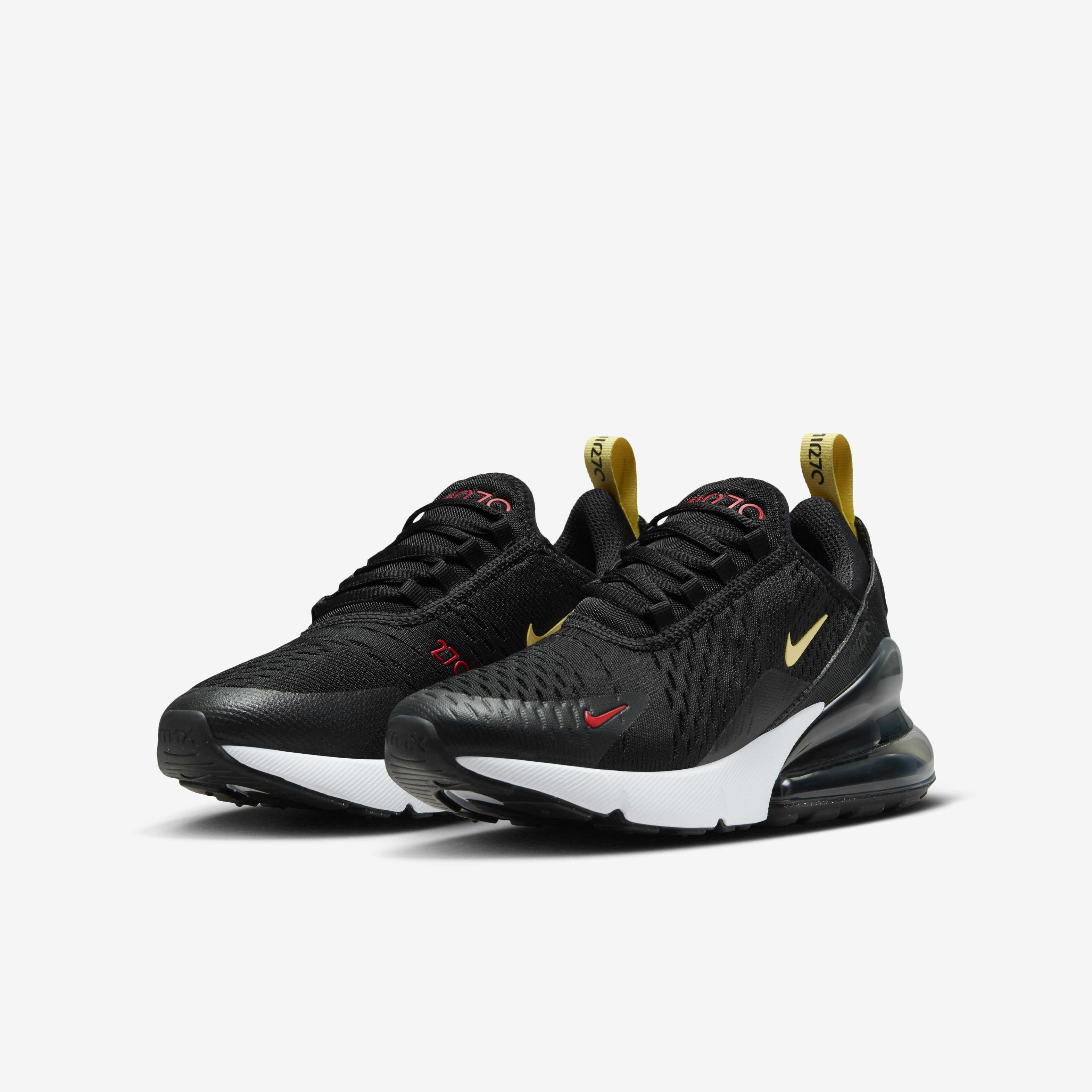 Buy Nike Air Max 270 Older Kids Shoes Black Gym Red White Saturn Gold Nike UAE Official