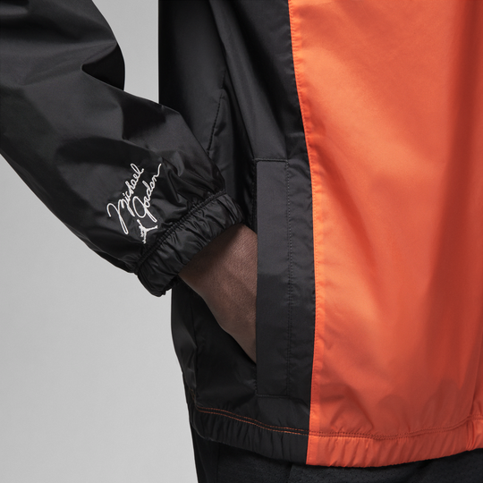 Orange pullover jacket best sale